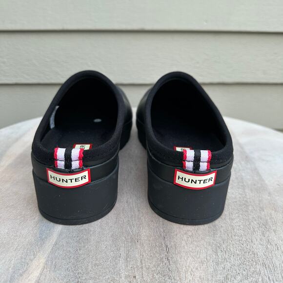 New Hunter Original Play Womens Size 9 Black Clogs Rubber Waterproof Slip On New - Picture 9 of 12